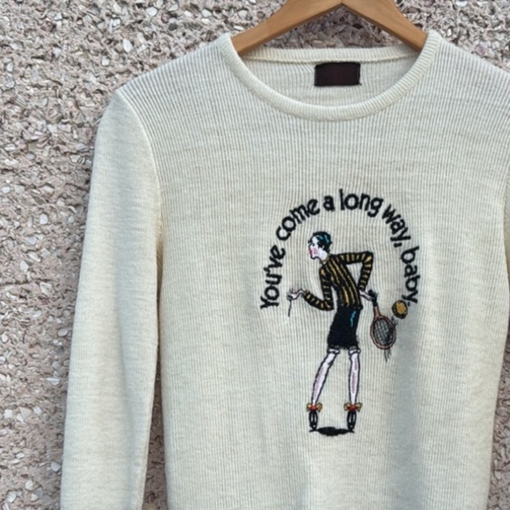 ❣️HOST PICK❣️ Vintage Virginia Slims Sweater from the 1970’s - Picture 2 of 4